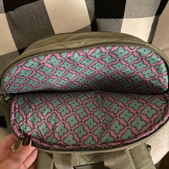 Vera Bradley Olive Quilted Backpack - Picture 4 of 8